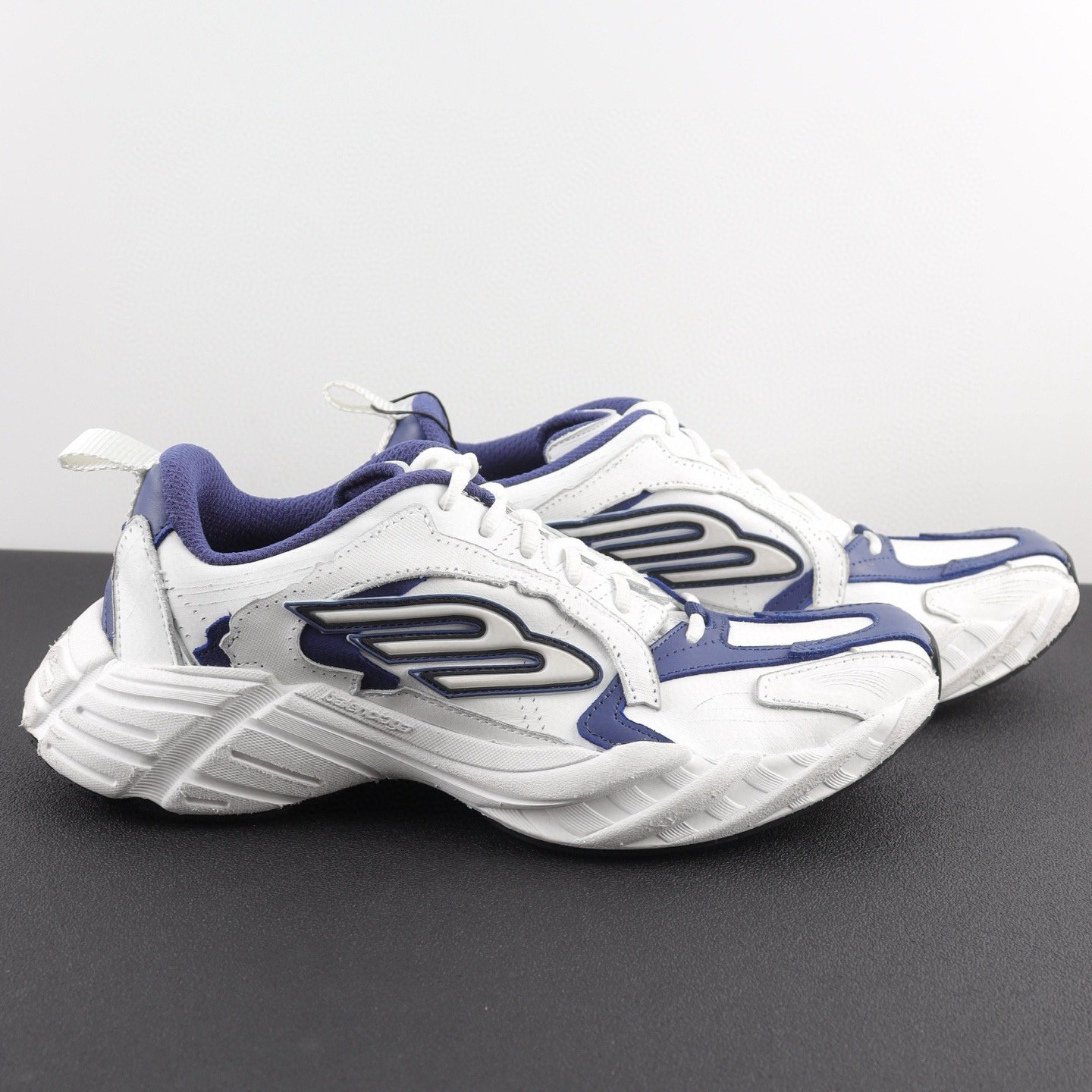 Thick-soled sports casual shoes for men and women, trendy and versatile street style - 图片 4