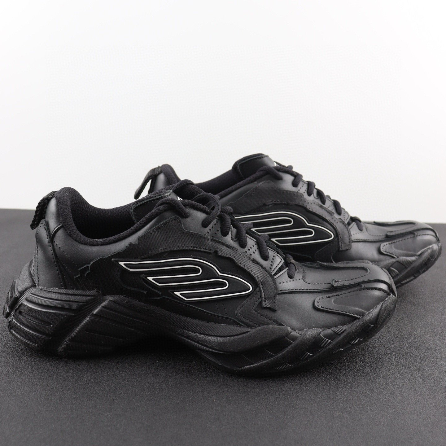 Thick-soled sports casual shoes for men and women, trendy and versatile street style - 图片 3